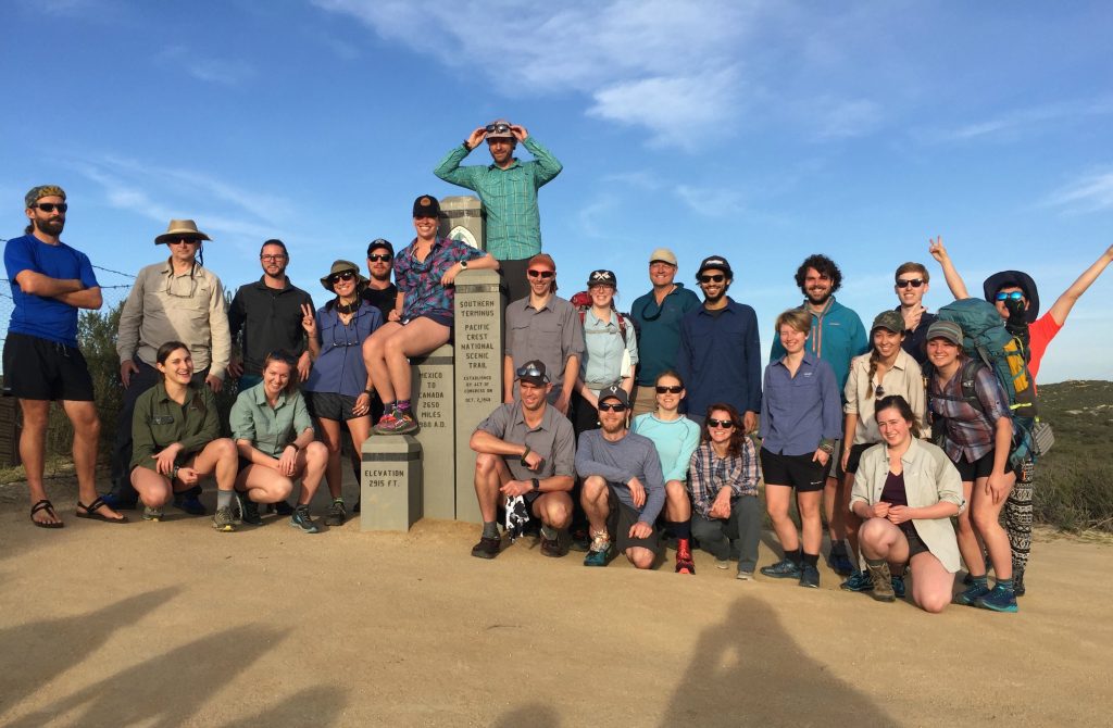 Group Southern Terminus Pacific Crest Trail 2018