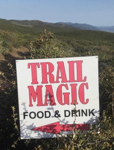 Trail Magic Sign Pacific Crest Trail 2018
