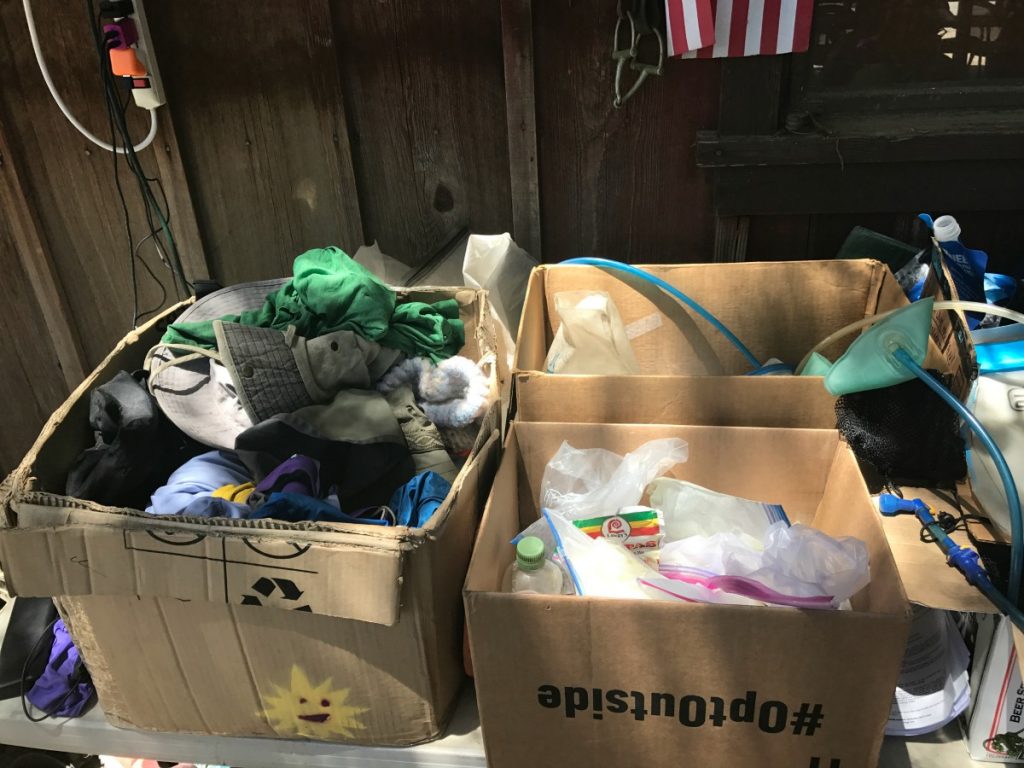Hiker Boxes Pacific Crest Trail 2018